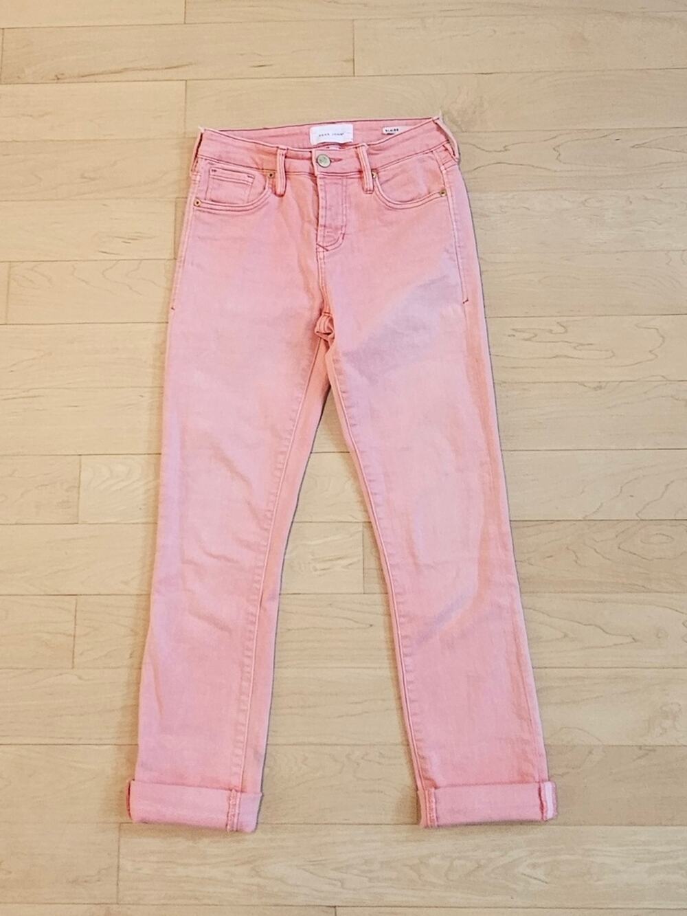 Dear John Blair Straight Pink Jeans Lollipop Wash Size 24